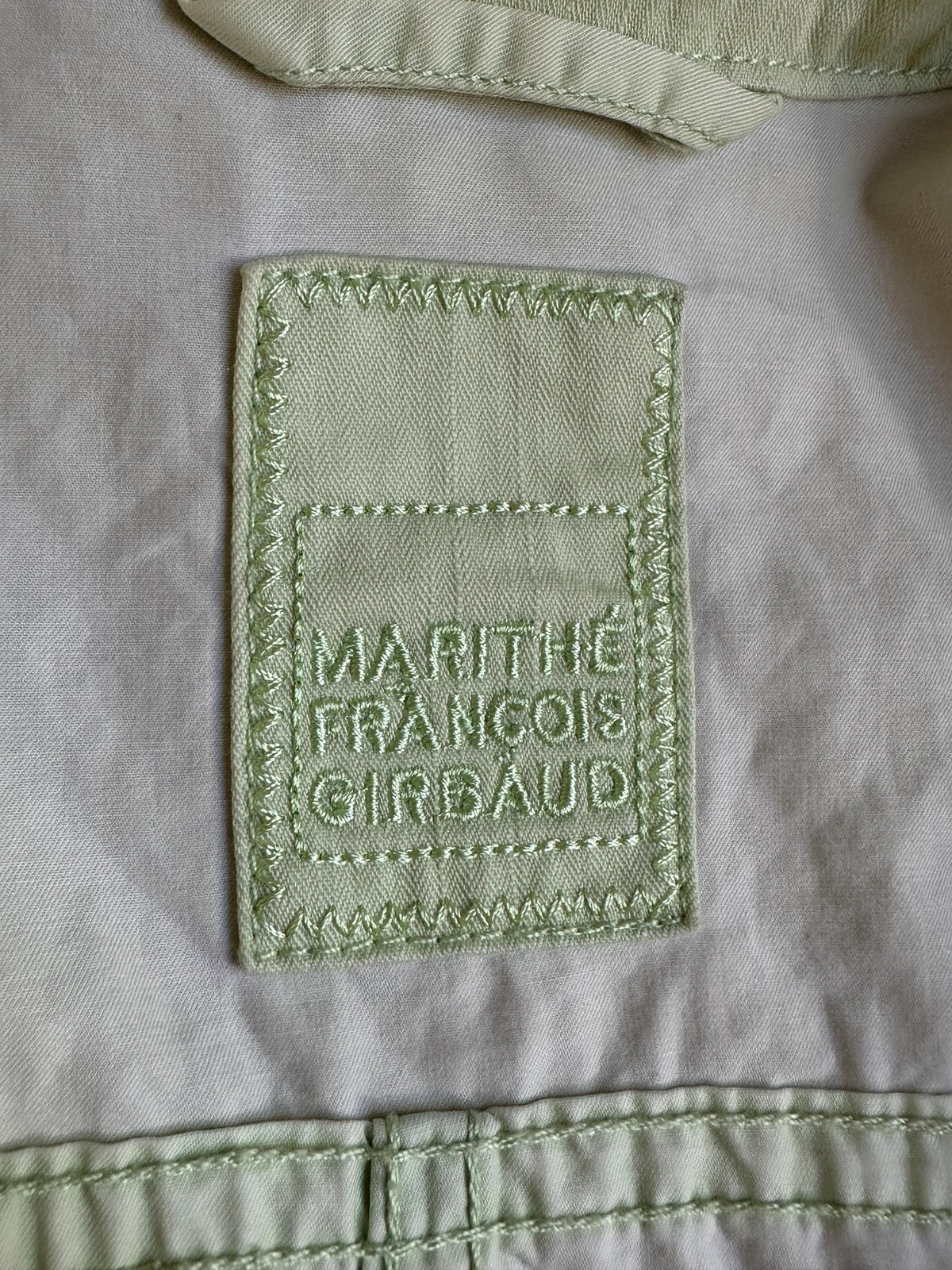 Vintage Marithé et François Girbaud Cargo Jacket Mint Green