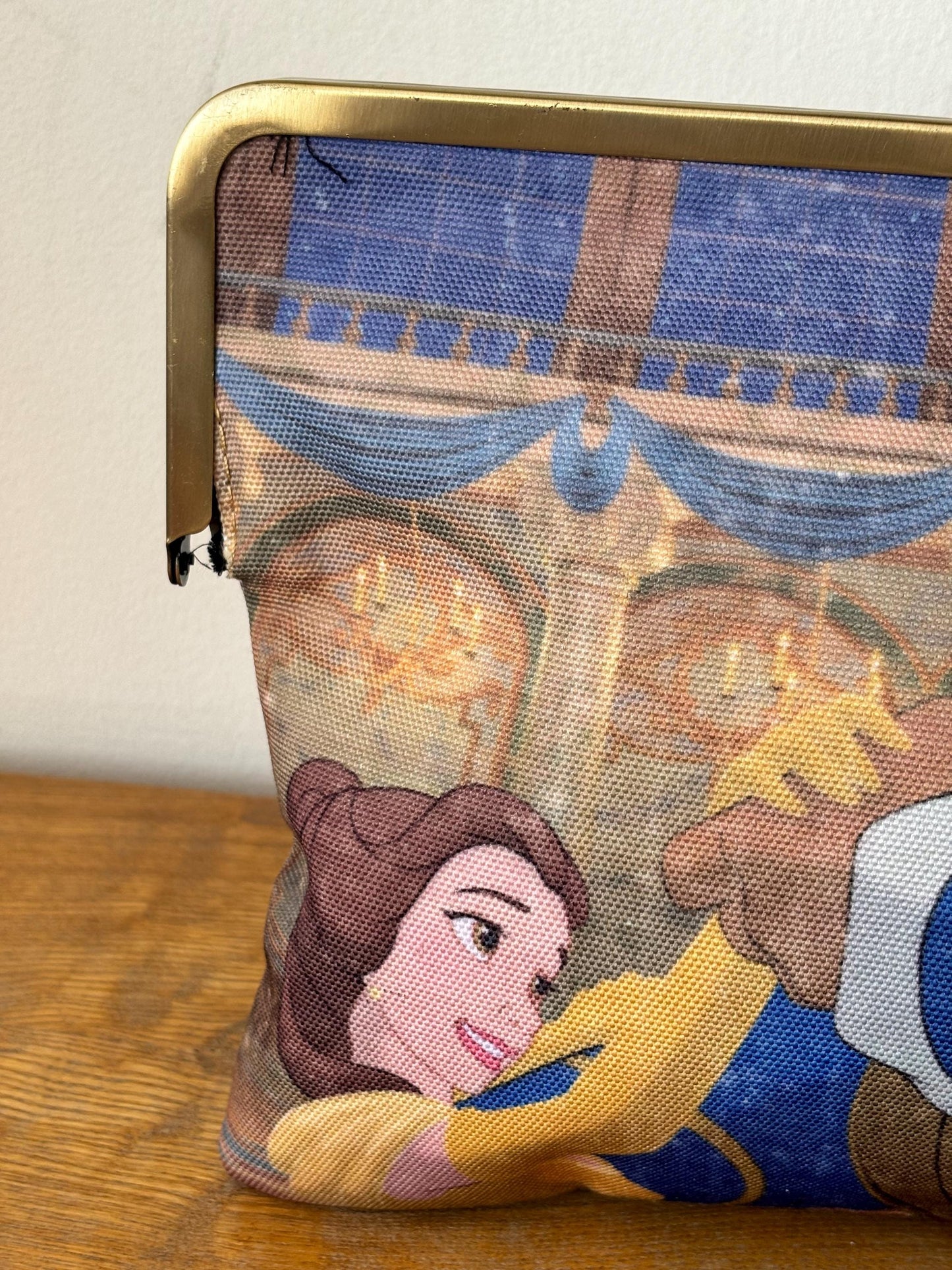 Vintage Disney Beauty and the Beast Clutch Bag