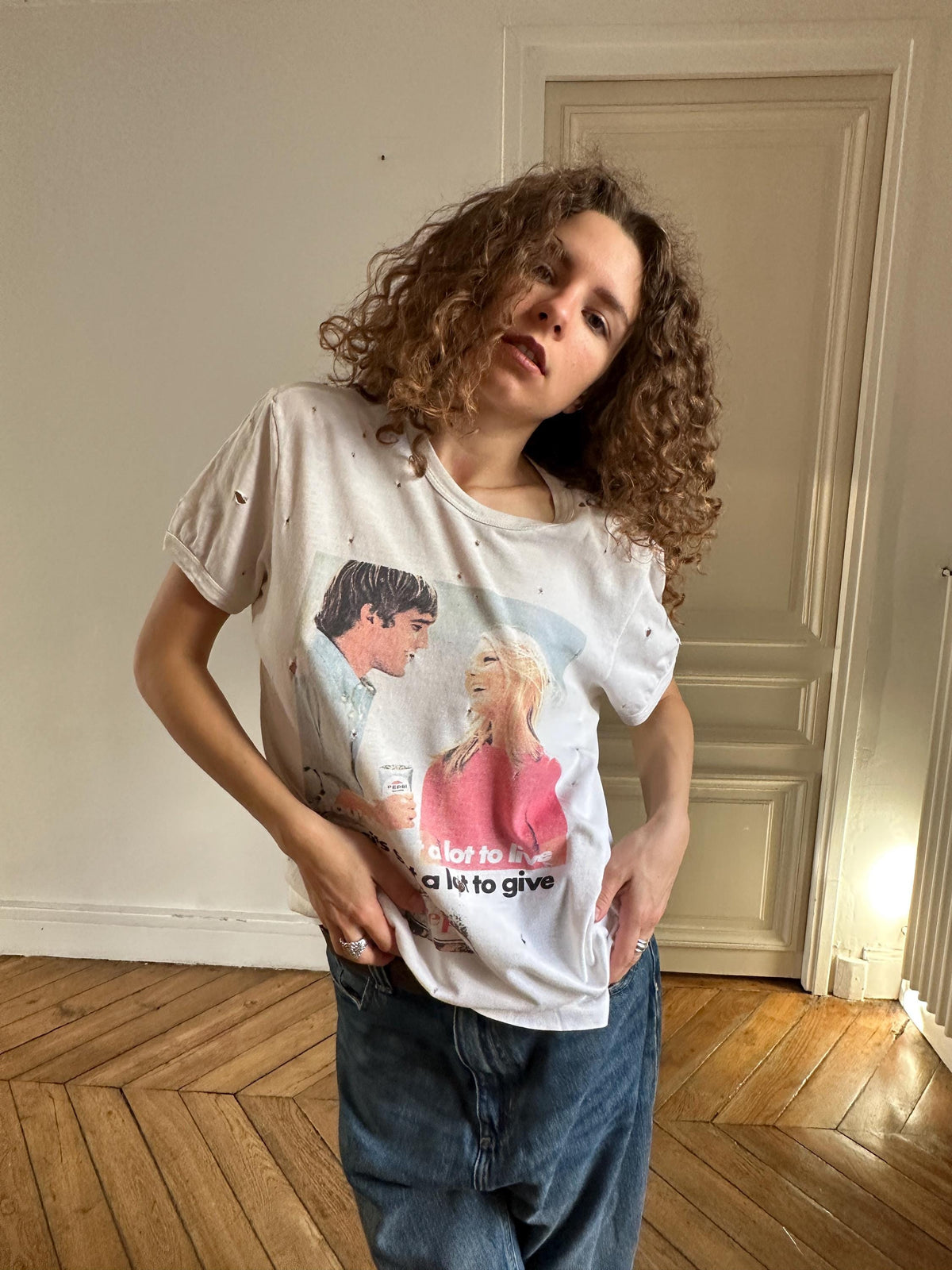 Vintage Dolce & Gabbana Pepsi Advertising T-Shirt in White