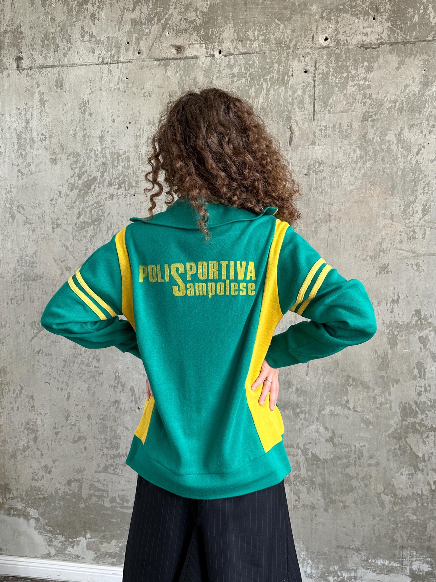 Vintage 80s Green Track Jacket
