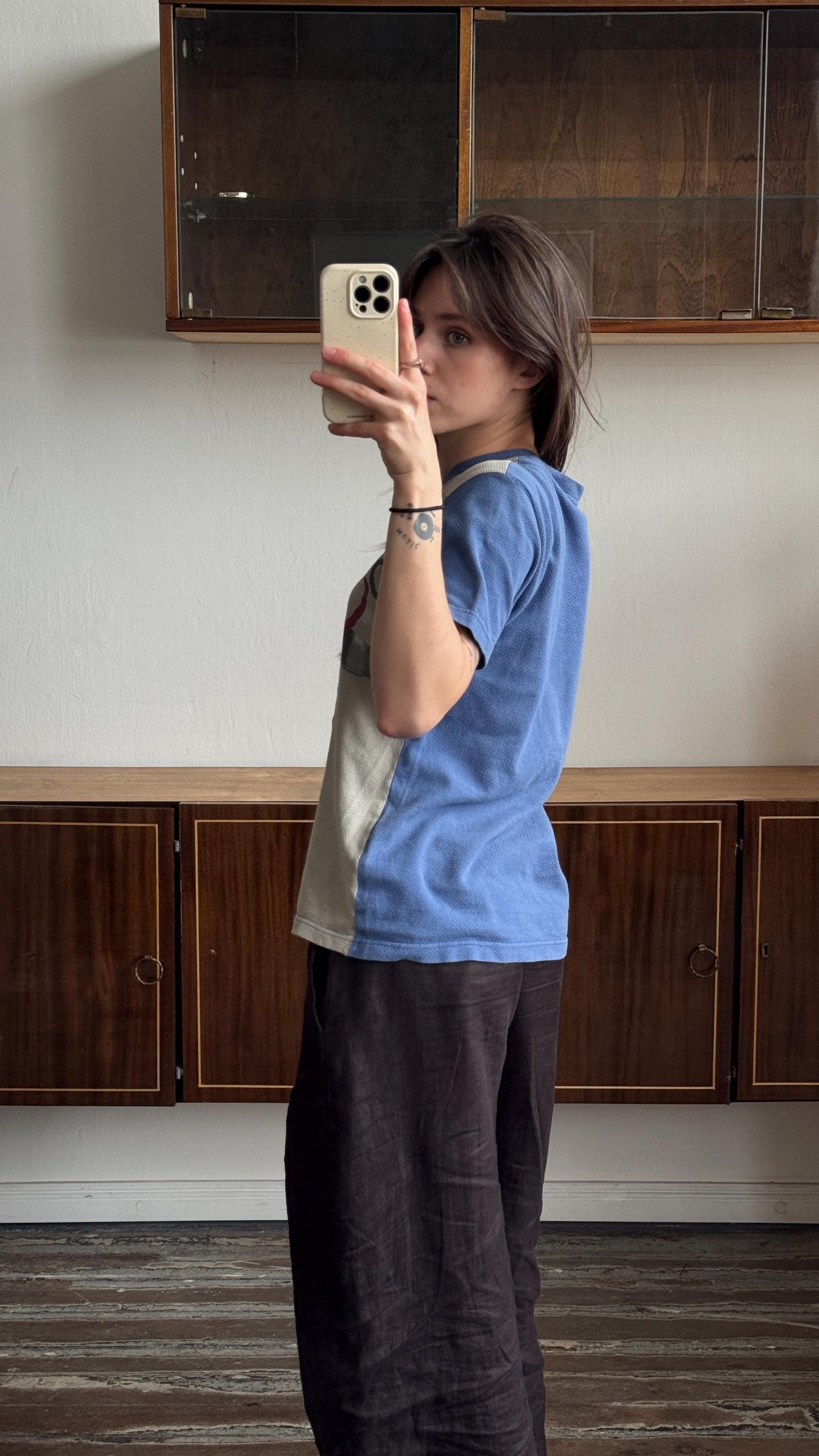 Vintage Armani Jeans athletic blue t-shirt