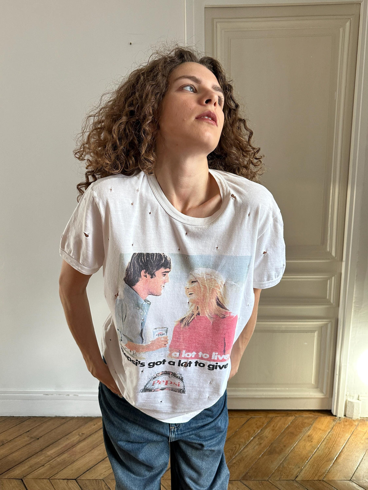 Vintage Dolce & Gabbana Pepsi Advertising T-Shirt in White
