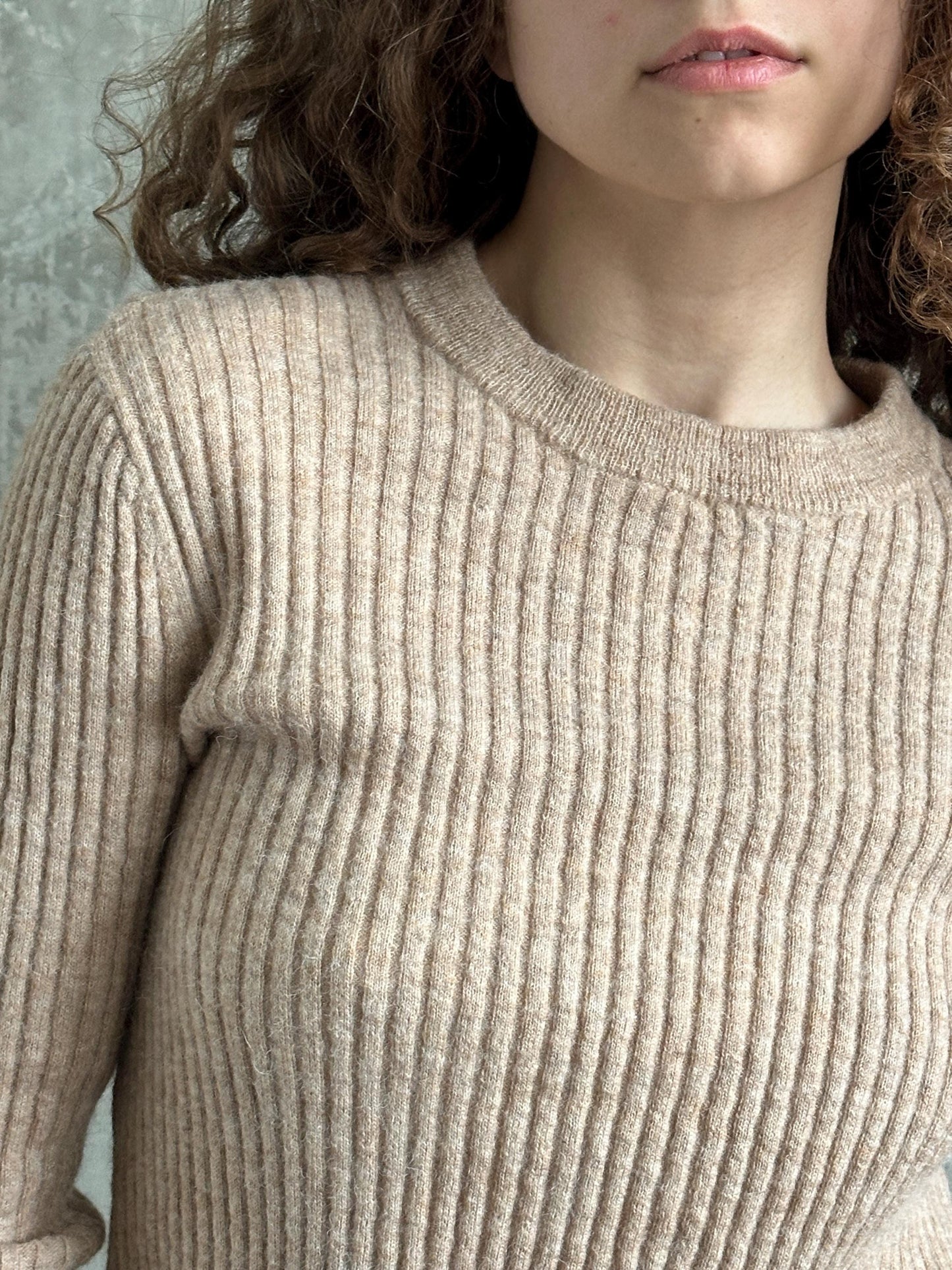 Vintage Levi's knitted alpaca sweater in brown