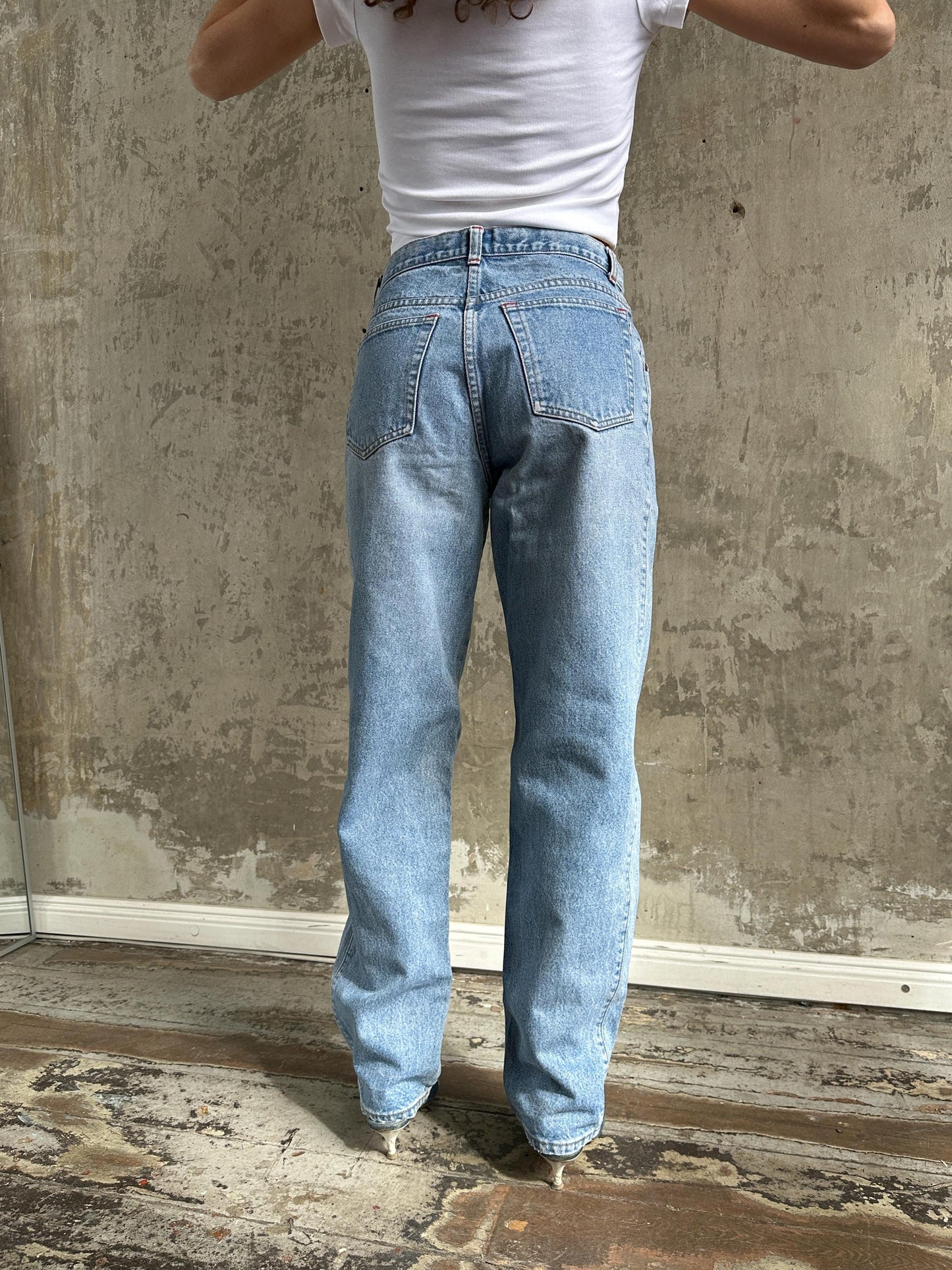 Vintage 90s Light Wash Straight Leg Jeans