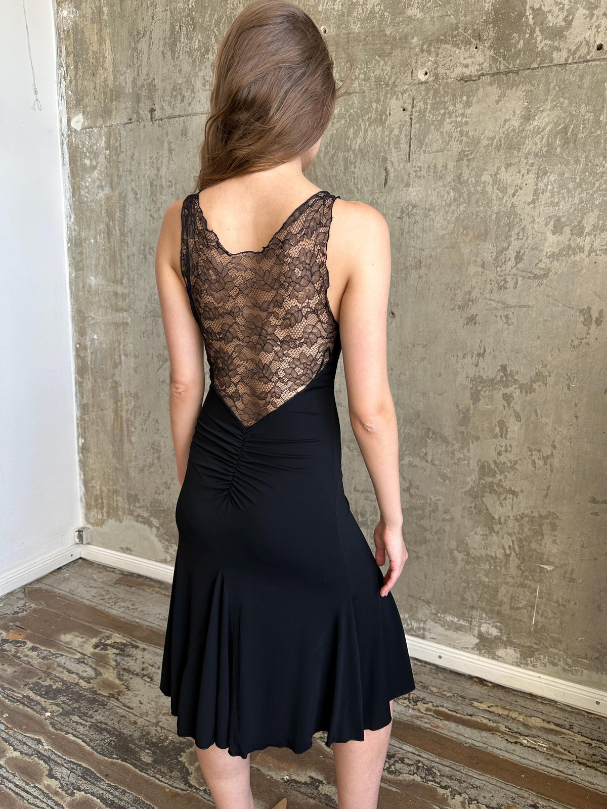 Vintage Armani Collezioni Black Lace Dress