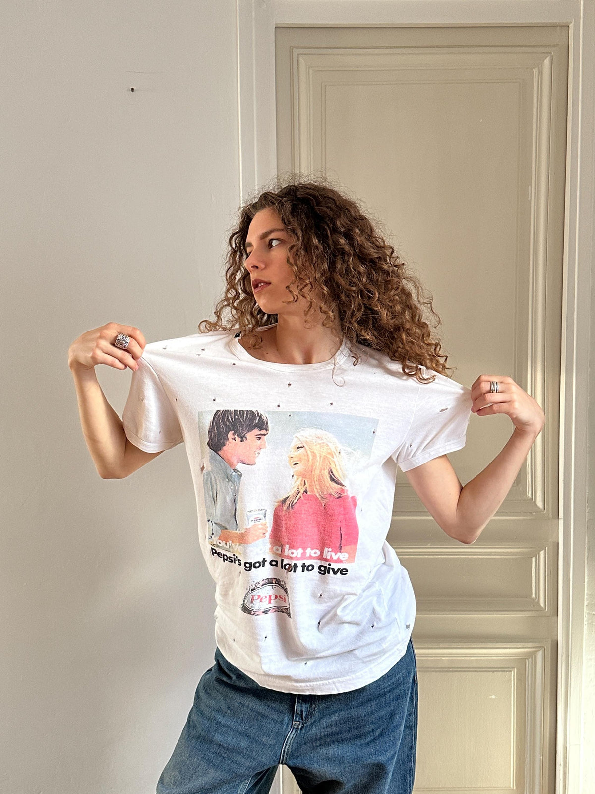 Vintage Dolce & Gabbana Pepsi Advertising T-Shirt in White