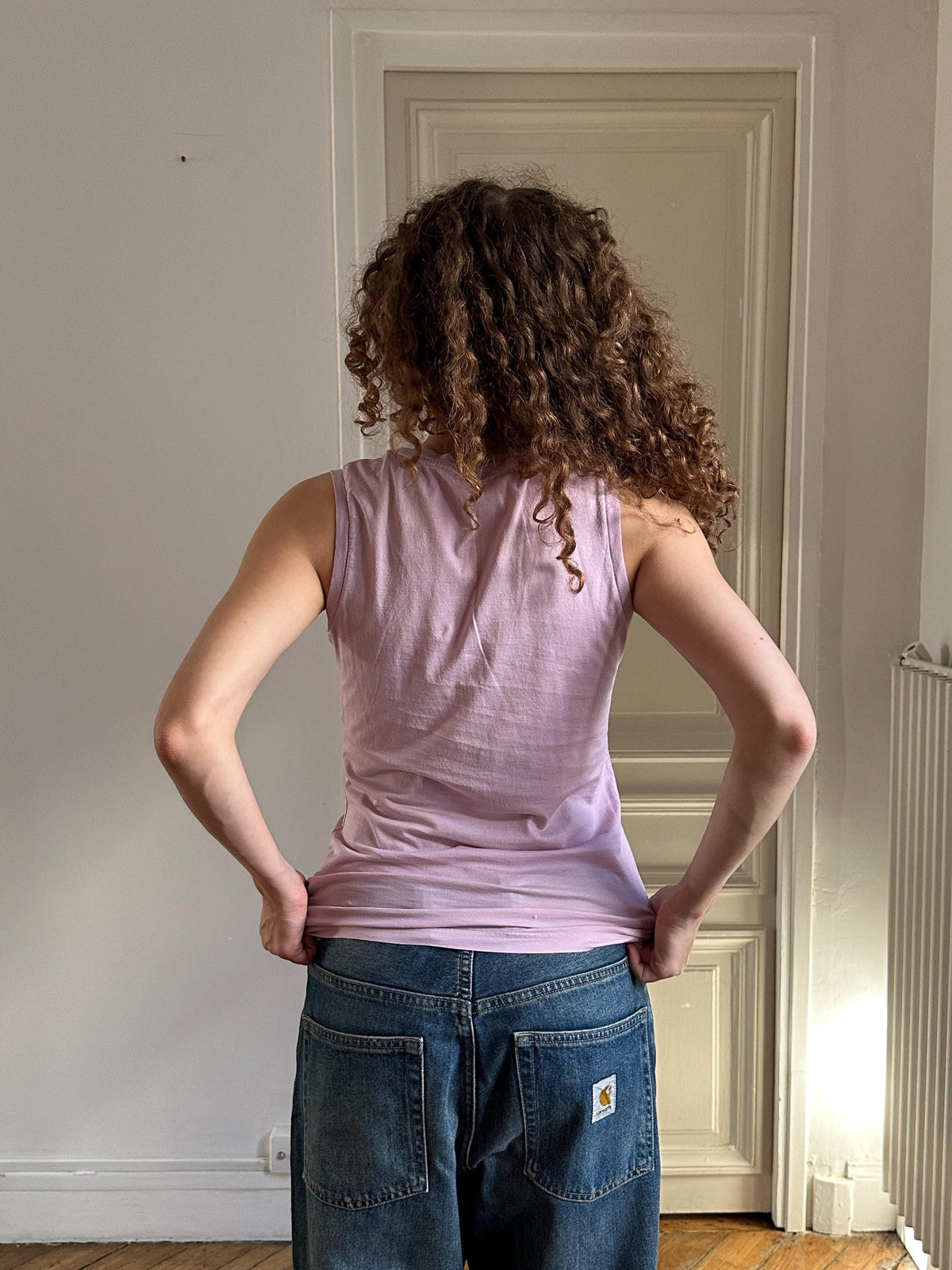 Vintage Dolce & Gabbana Marilyn Monroe Tank Top Lilac Pink