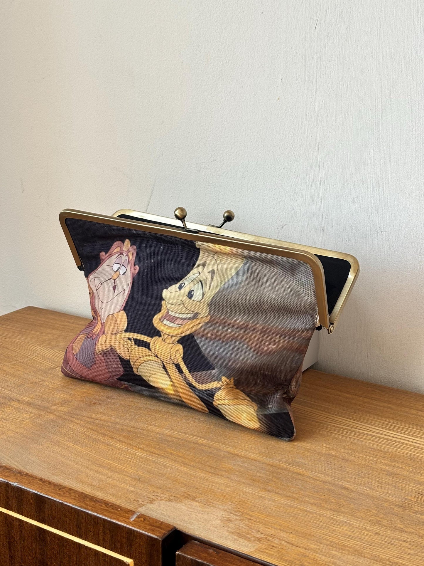 Vintage Disney Beauty and the Beast Clutch Bag