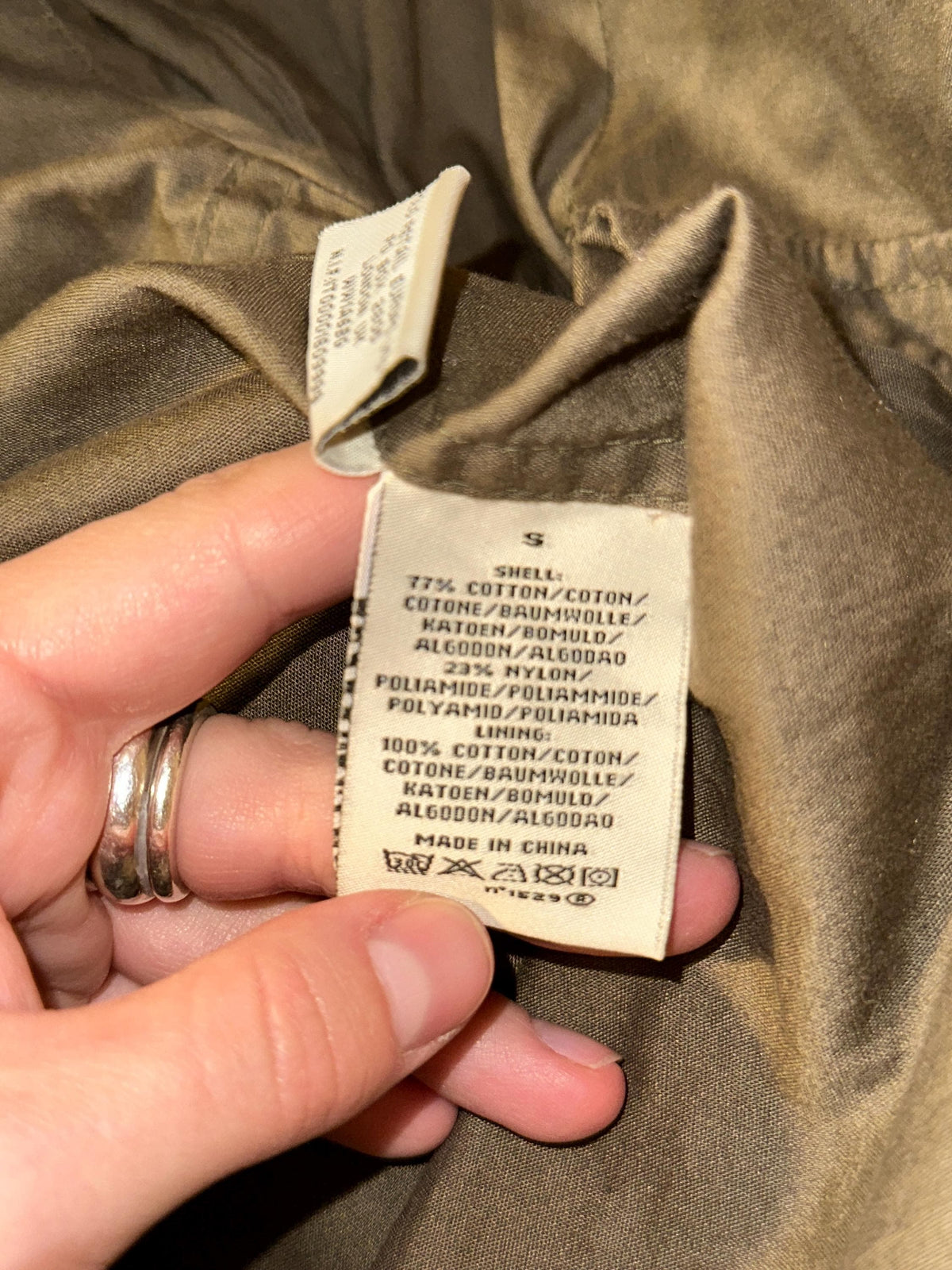 Vintage Ralph Lauren Polo Jeans Military Field Jacket in Khaki Green