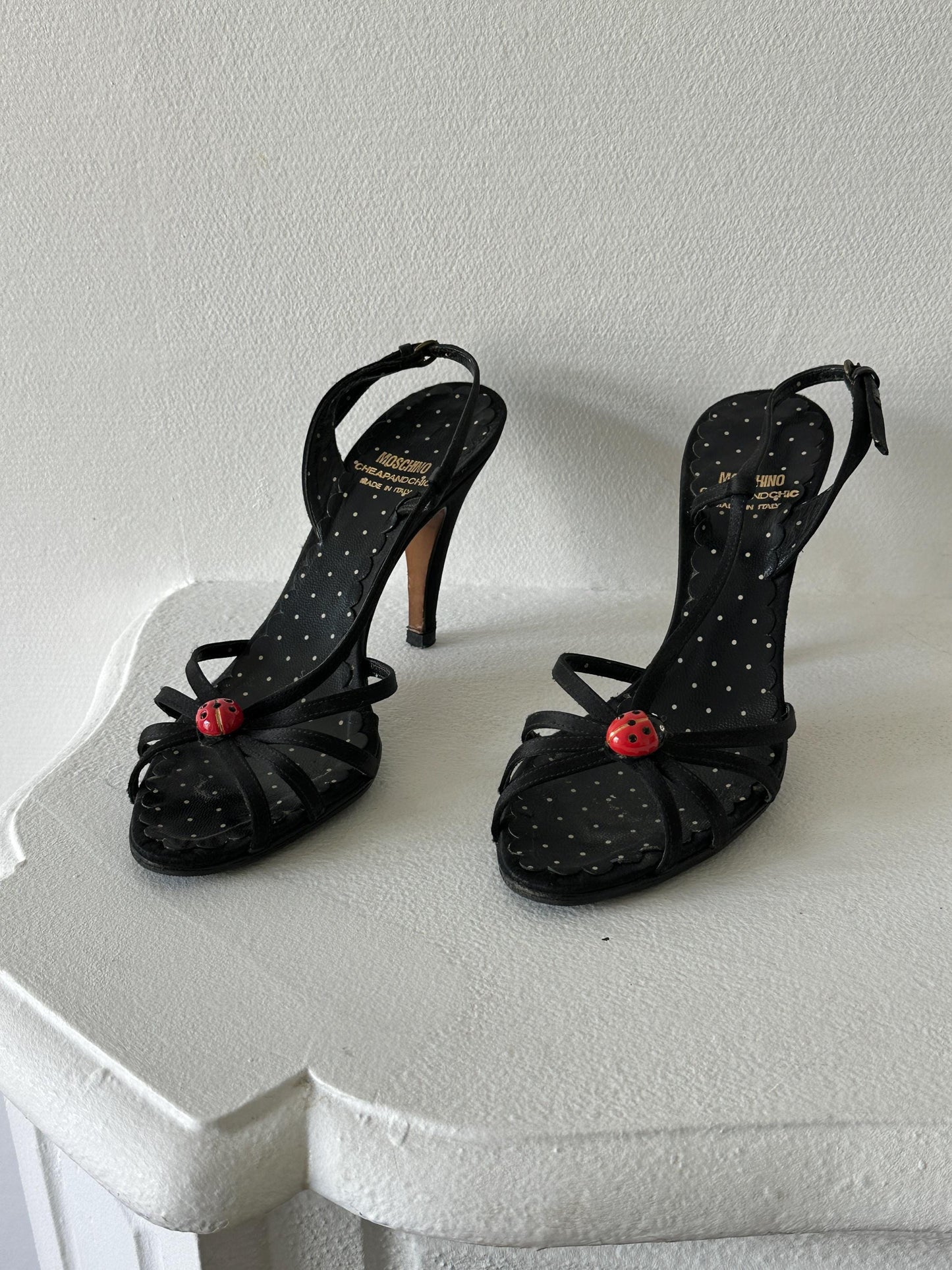 Vintage Moschino Cheap and Chic Ladybug Heels I EUR 37