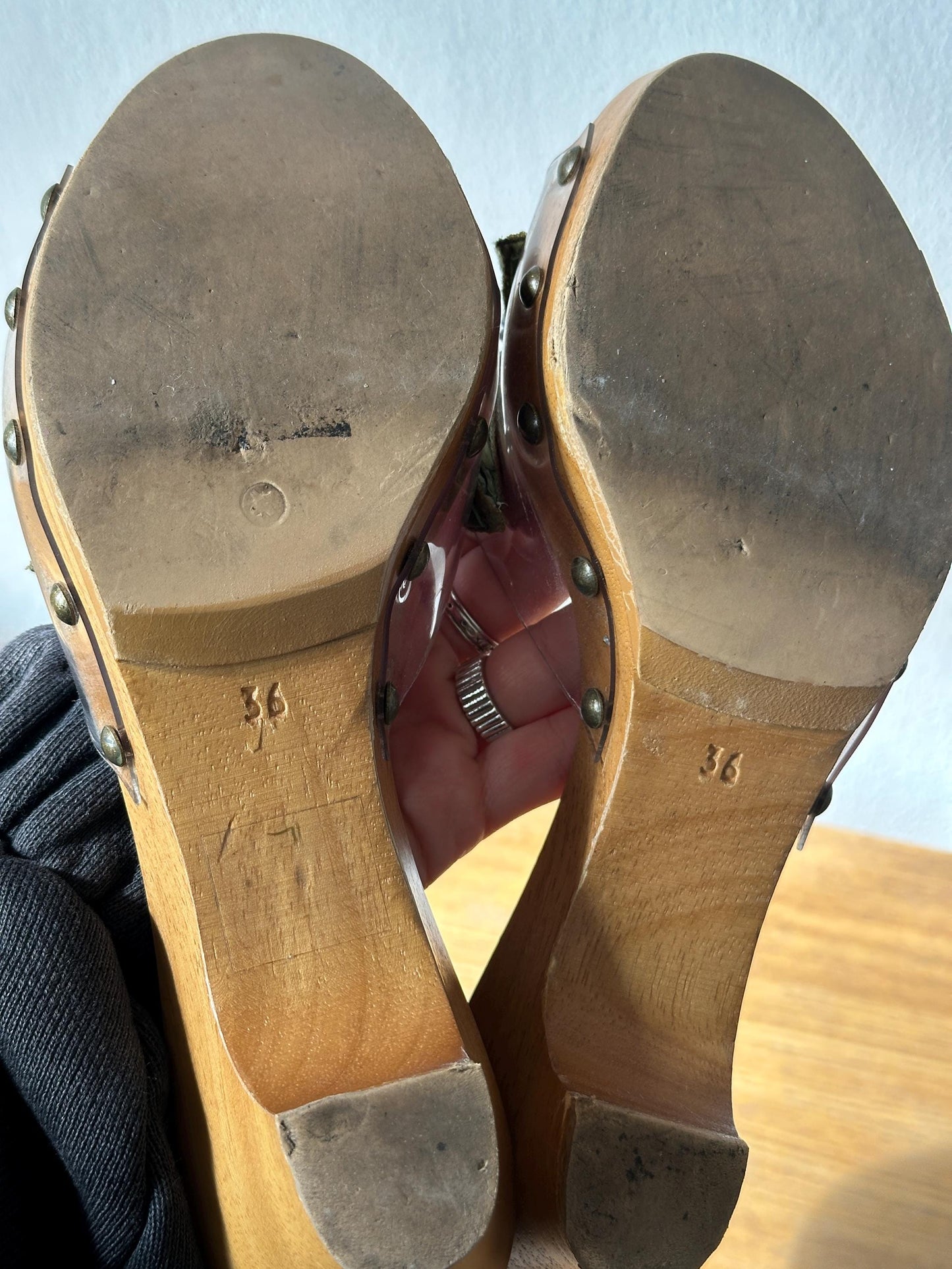 Vintage Moschino Cheap & Chick Clogs | Wooden Platform Sandals | US 5.5