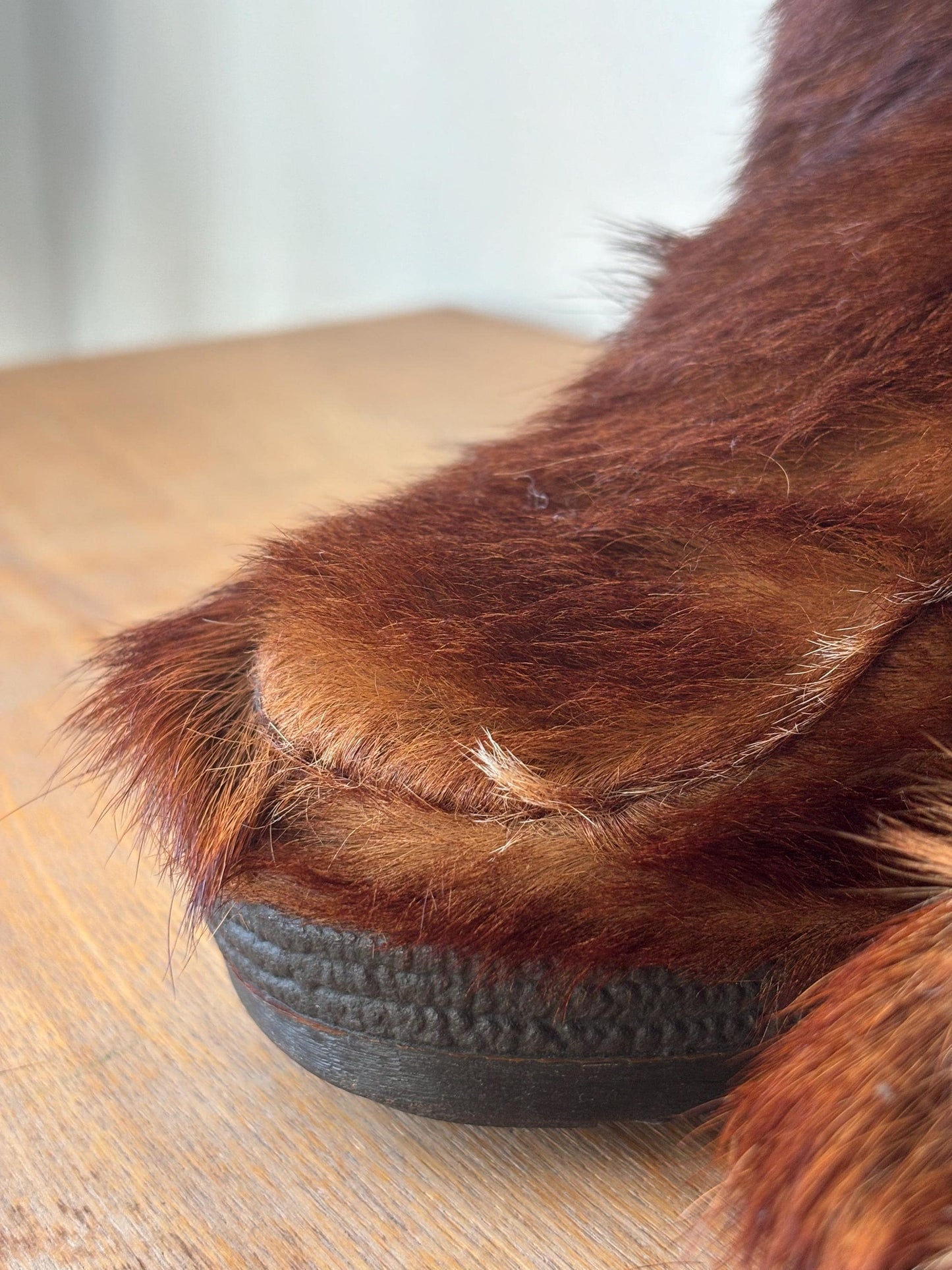 Vintage Snowman wool boots in brown, size EUR 38