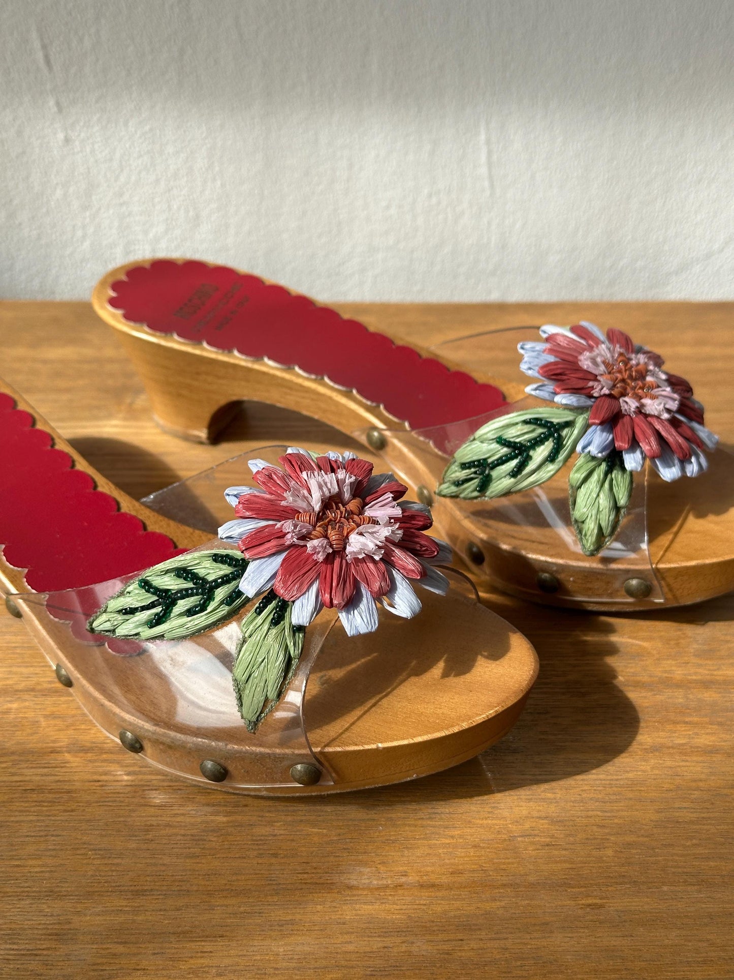 Vintage Moschino Cheap & Chick Clogs | Wooden Platform Sandals | US 5.5