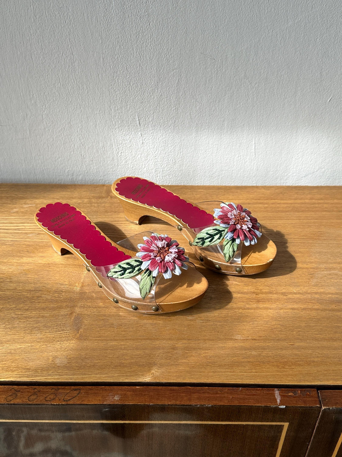 Vintage Moschino Cheap & Chick Clogs | Wooden Platform Sandals | US 5.5