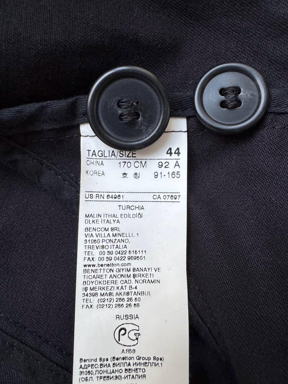 Vintage Sisley Ultra-Short Bolero Jacket in Black