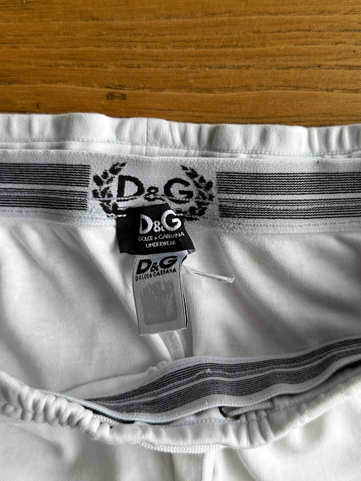 Vintage D&G Dolce Gabbana White Mini Sporty Shorts
