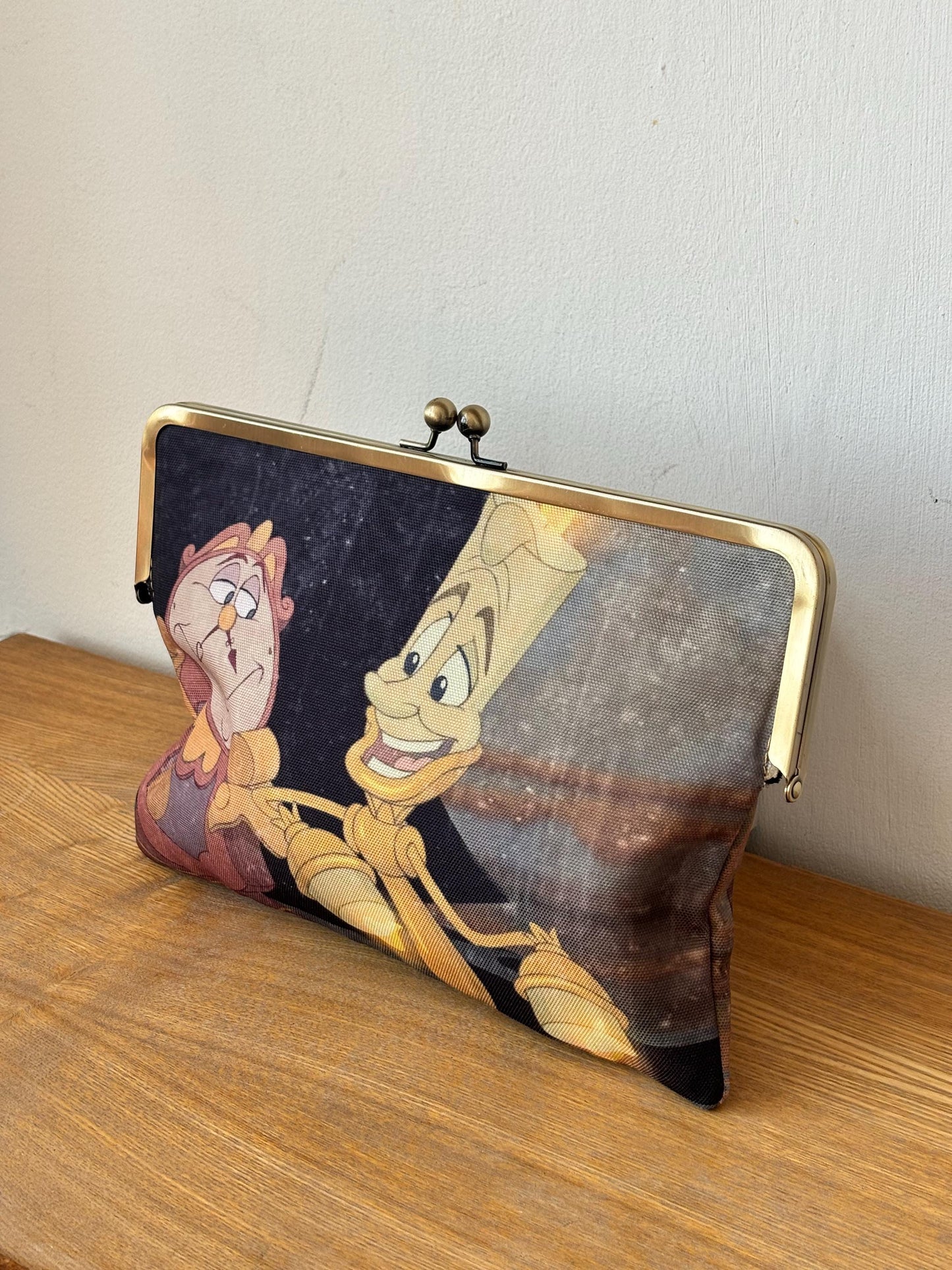 Vintage Disney Beauty and the Beast Clutch Bag