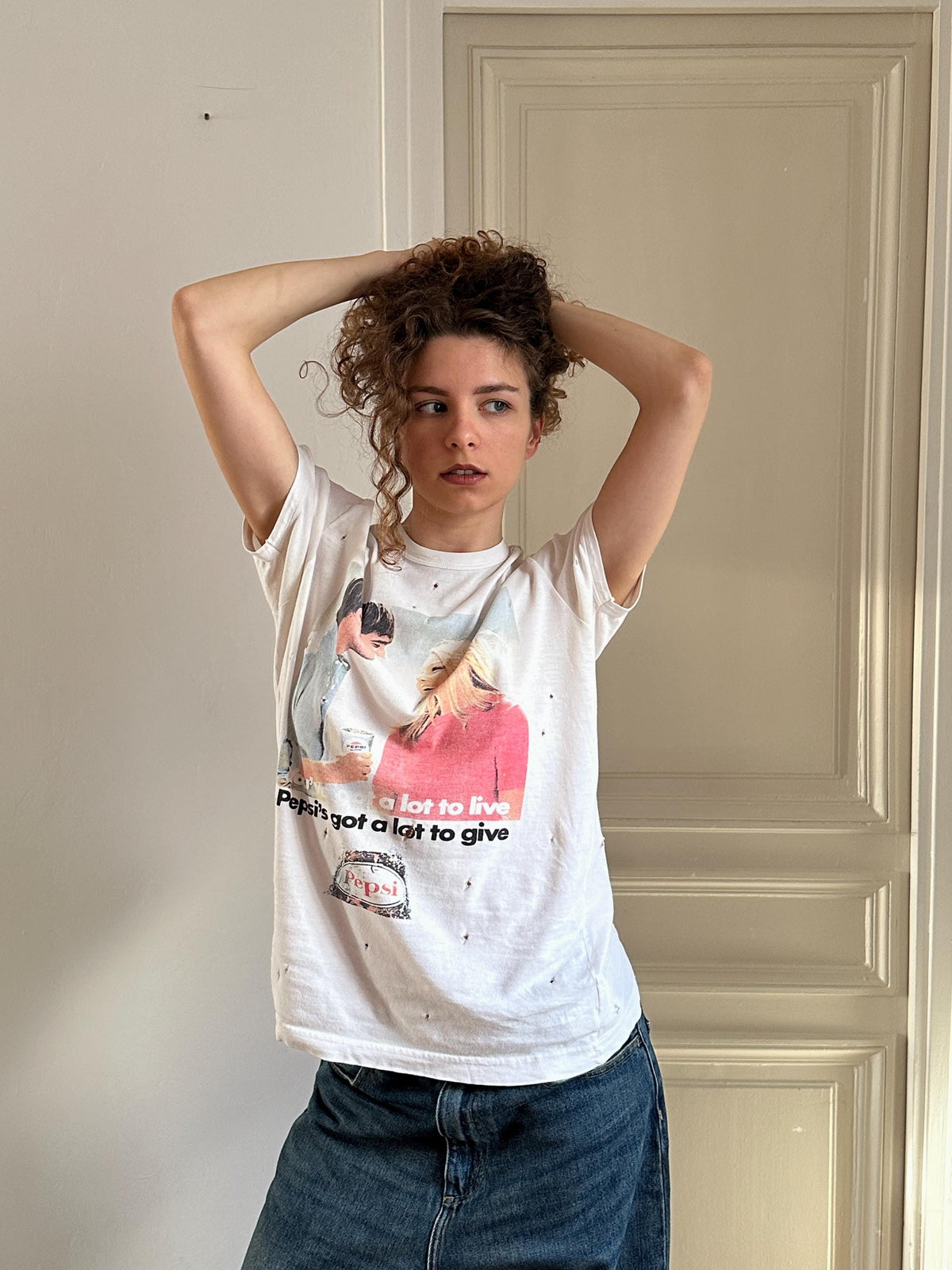 Vintage Dolce & Gabbana Pepsi Advertising T-Shirt in White