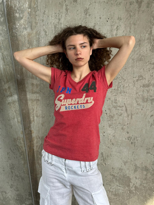 Vintage Faded Red Graphic T-Shirt