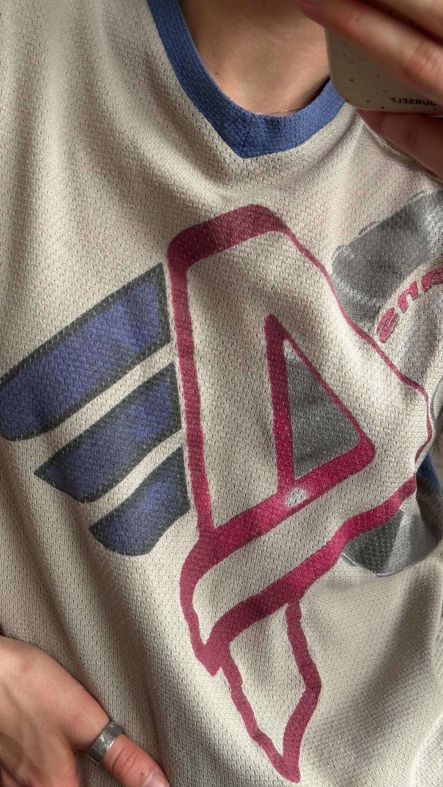 Vintage Armani Jeans athletic blue t-shirt