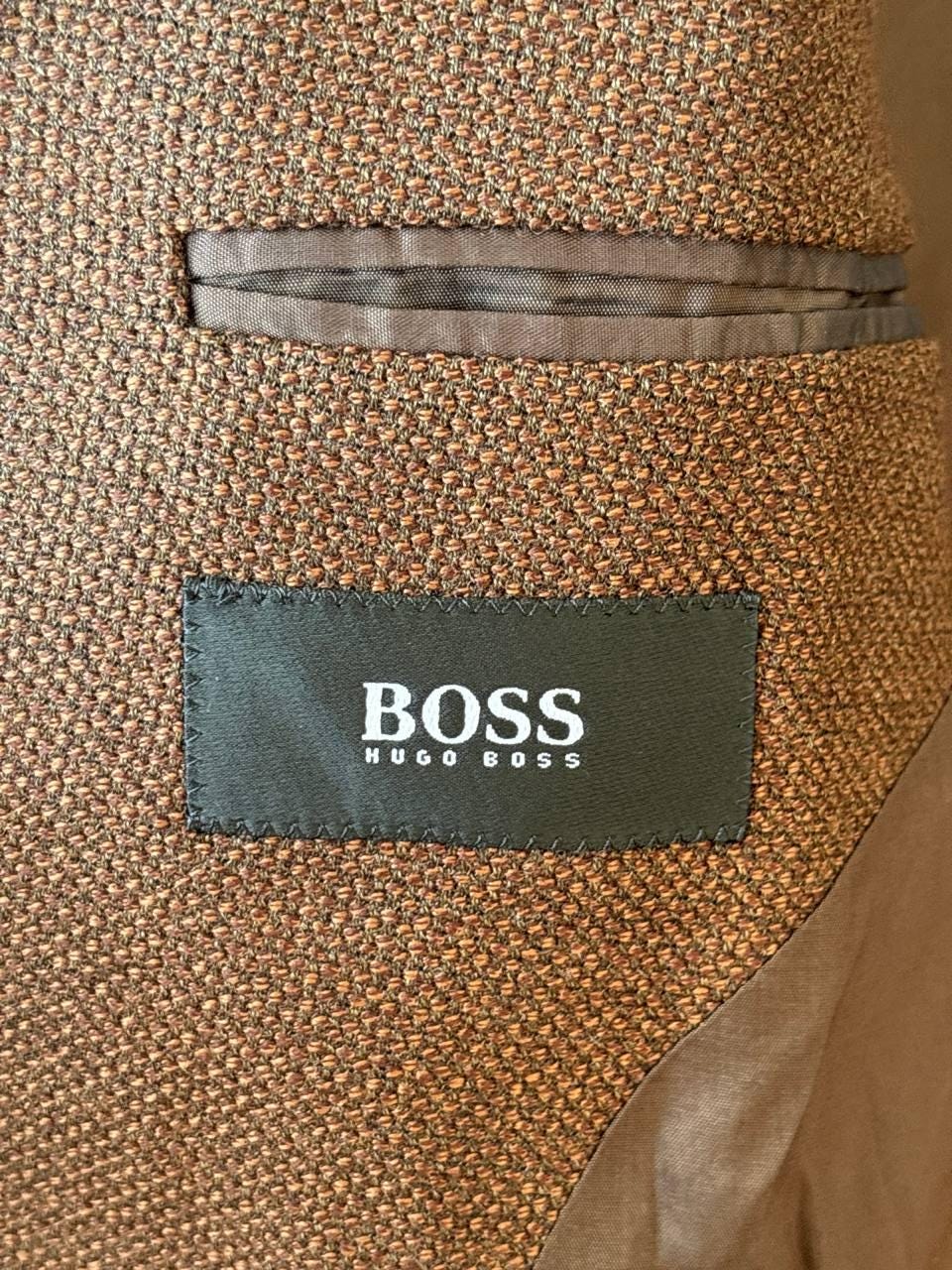 Vintage Hugo Boss Brown Wool Blazer