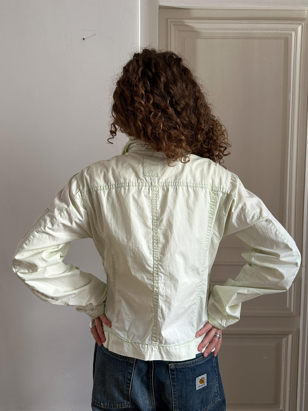 Vintage Marithé et François Girbaud Cargo Jacket Mint Green