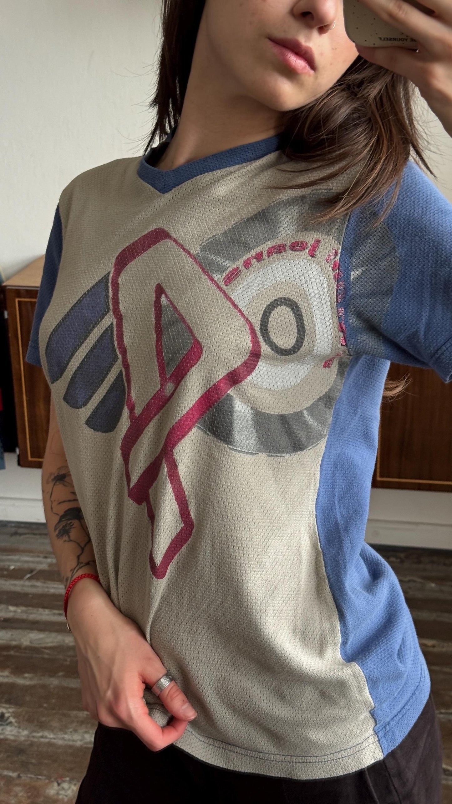 Vintage Armani Jeans athletic blue t-shirt