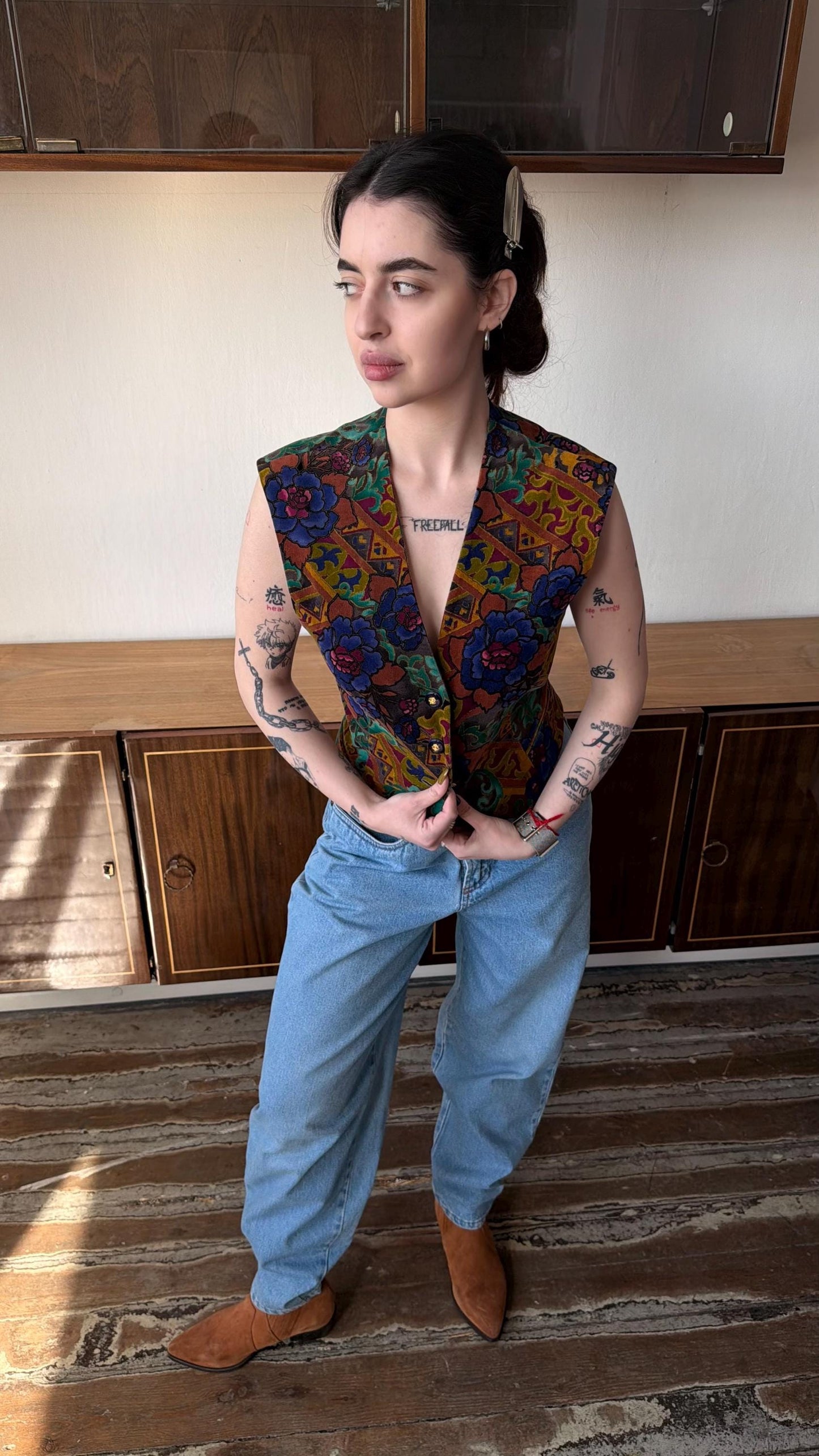 Vintage Light Wash Mom Jeans, 90s High Waist Cotton Denim Pants