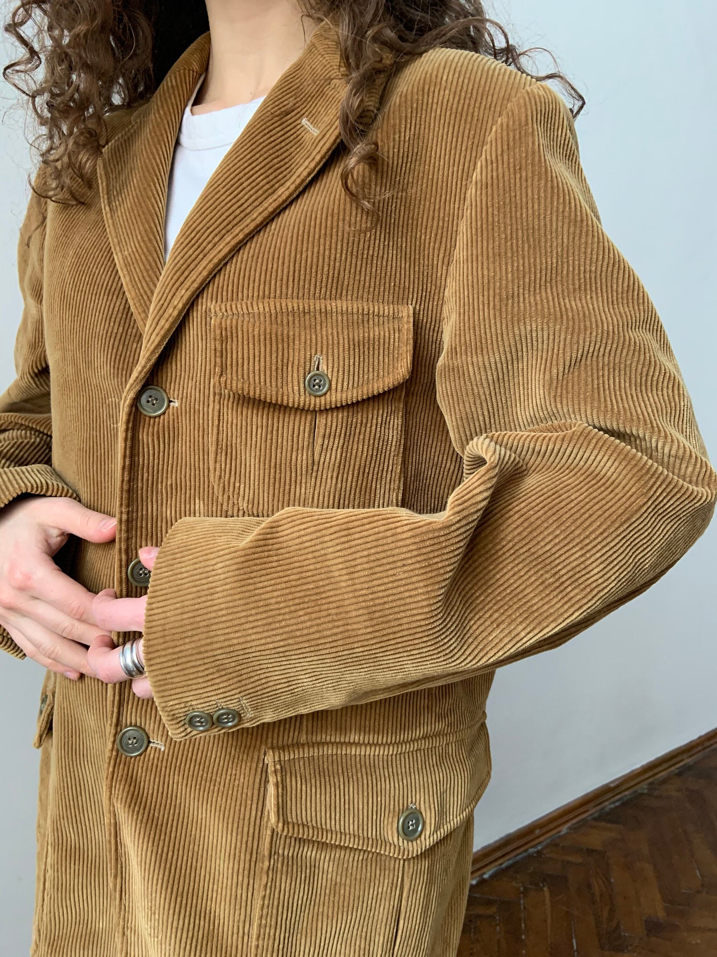 Vintage Boggi Milano Corduroy Blazer, Velvet Blazer
