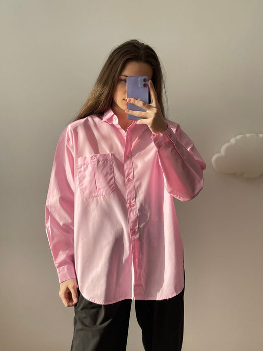 Vintage oversized pink shirt