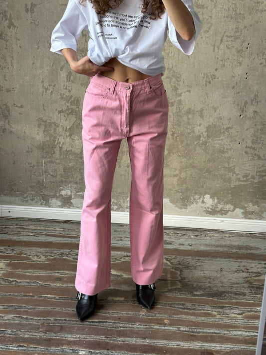 Vintage y2k COUGAR high rise pink jeans, cotton jeans