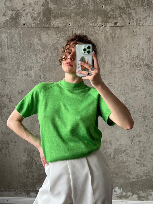 Vintage y2k short sleeve top in green