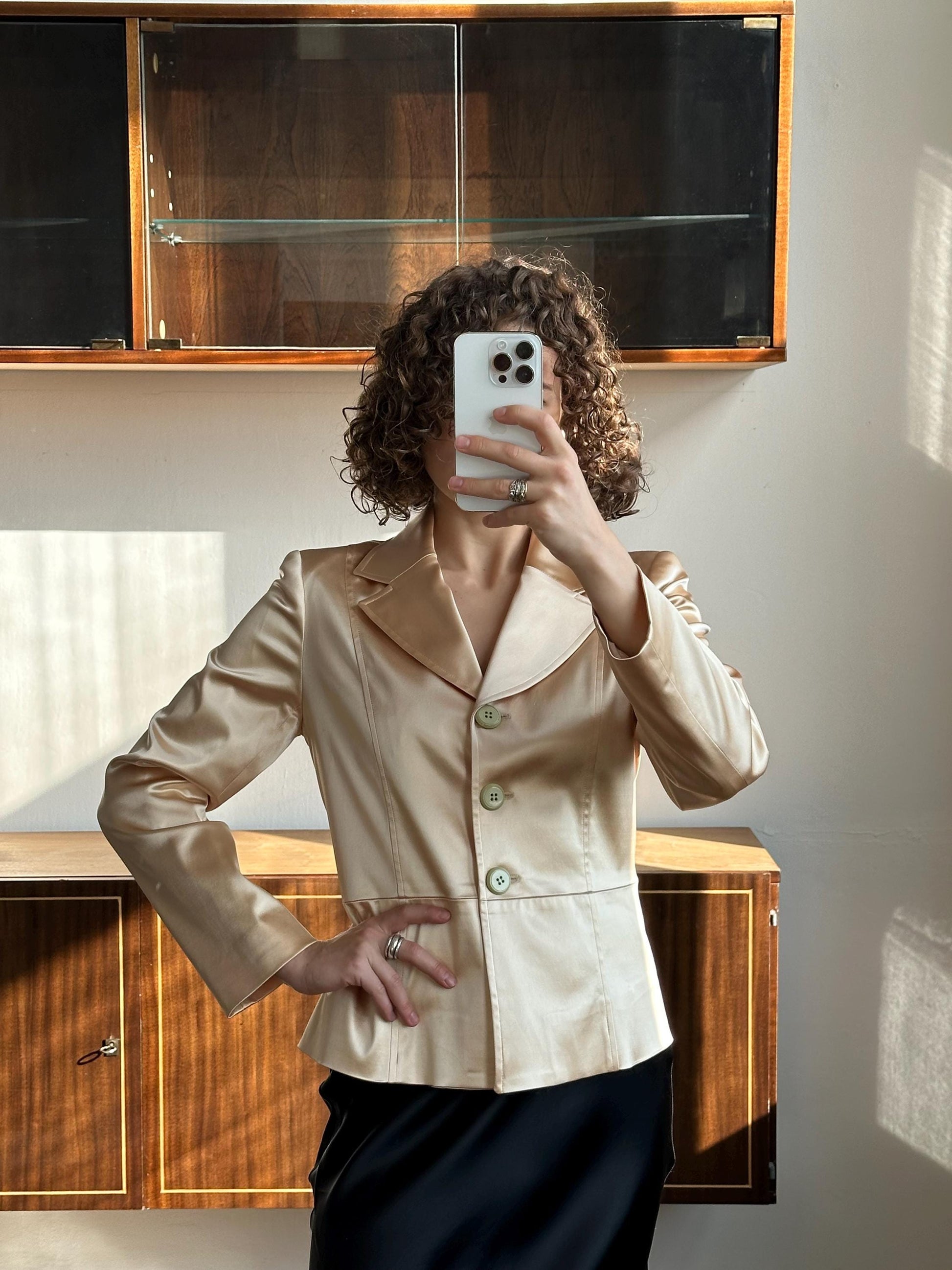 KENZO JUNGLE gold blazer